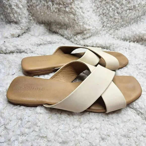 Nisolo‎ Catalina Cross Strap Slide Sandals sz 10 - Picture 3 of 6
